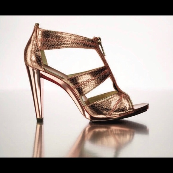 MICHAEL Michael Kors Shoes - MK rose gold party heels